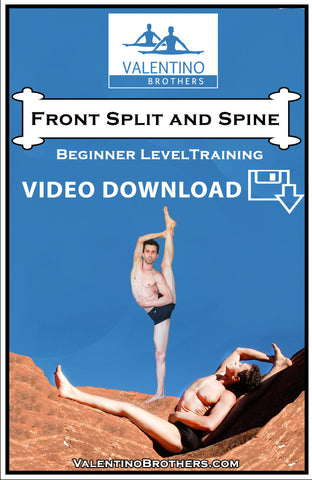 Front Split and Spine Beginner Level Video mp4 - VALENTINO BROTHERS